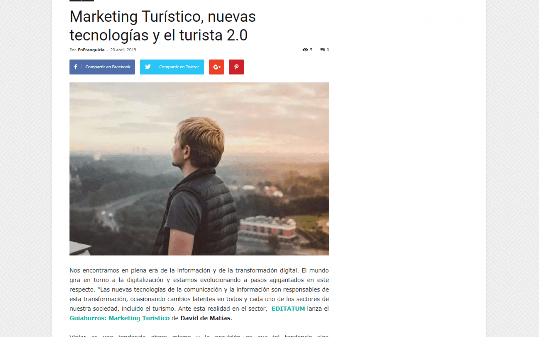 EnFranquicia recomienda a sus lectores el GuíaBurros: Marketing turístico